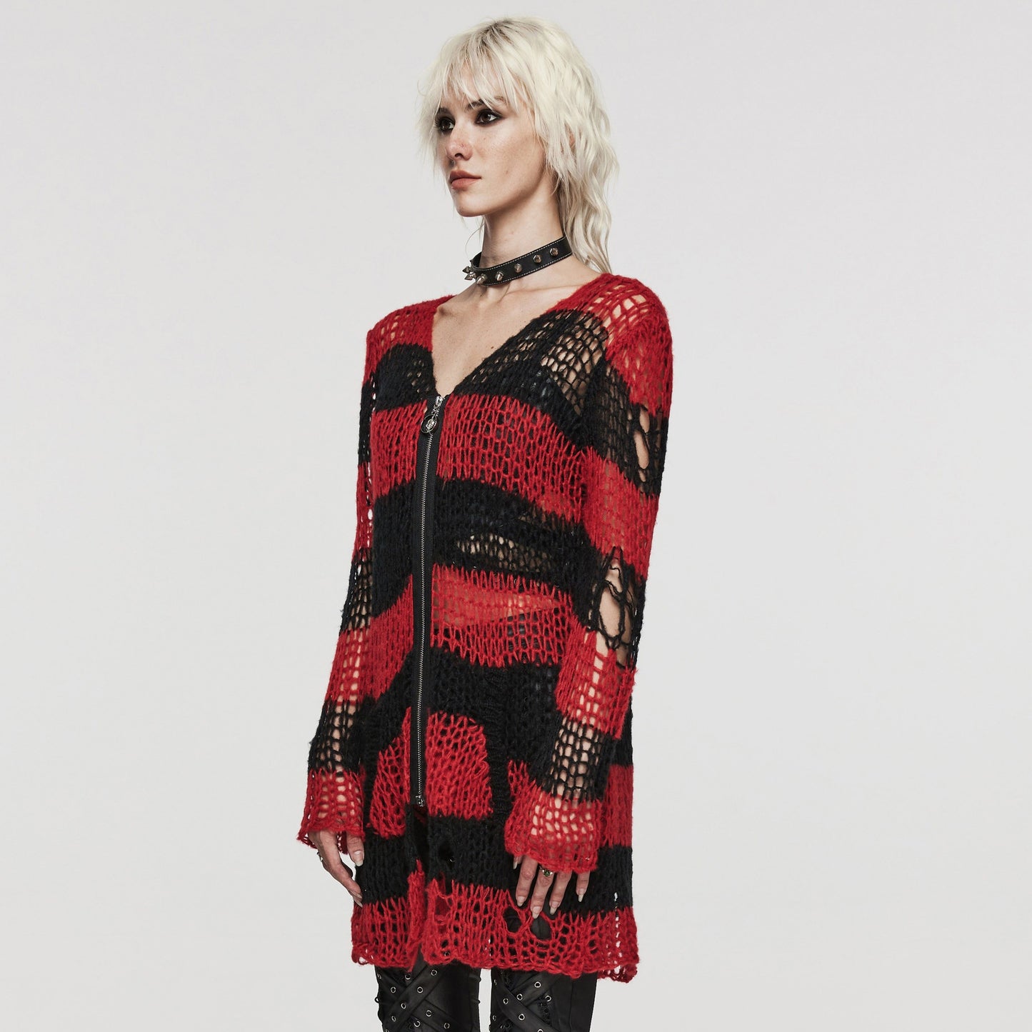 Viral Vest Zwart - Rood