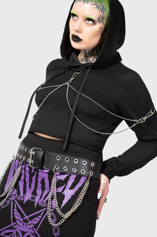 Killstar Wicked Crew Crop Hoodie
