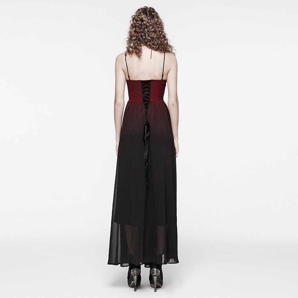 Say Goodbye Dress Black - Red