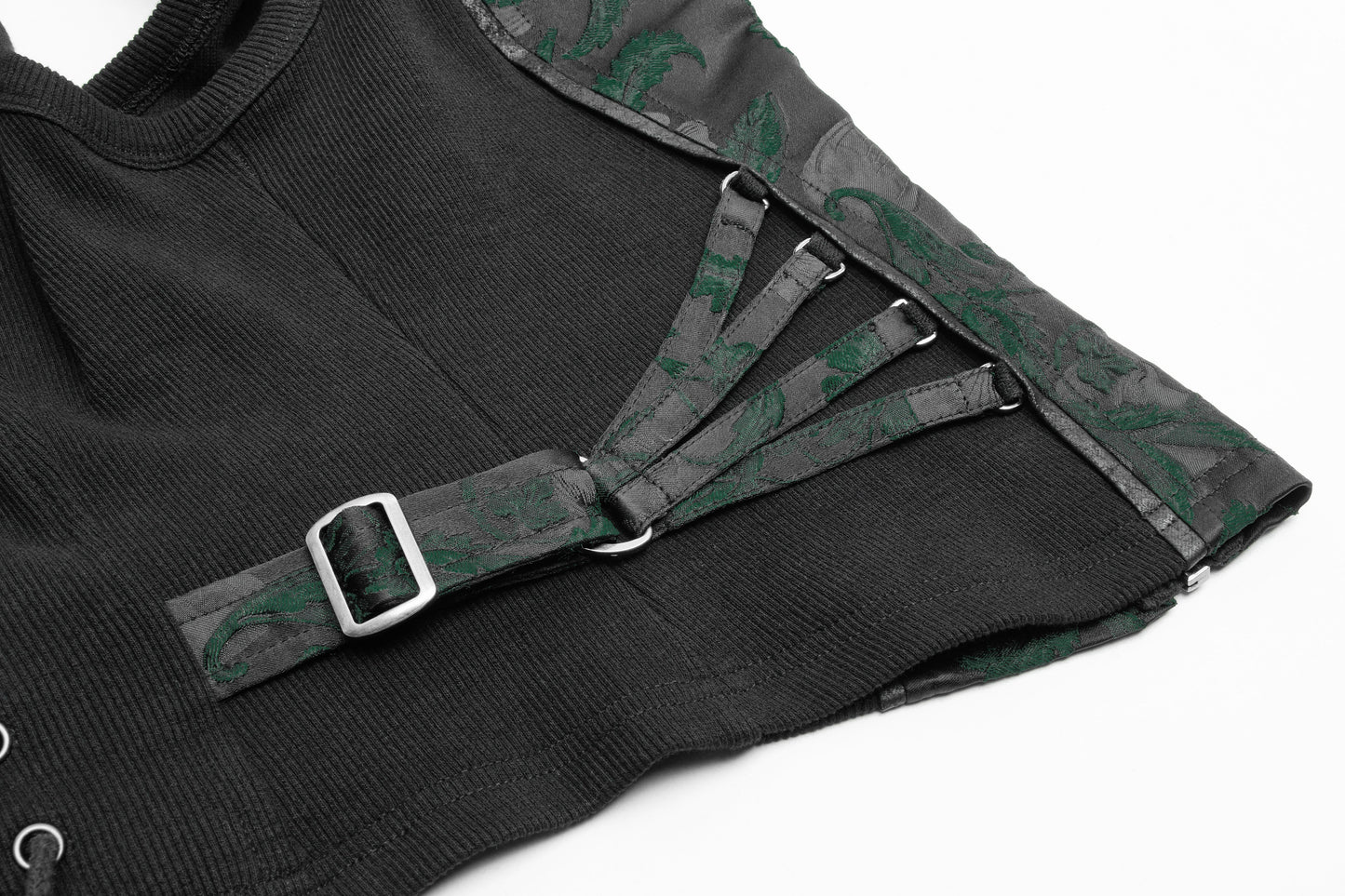 Take It All Corset Top Black/Green