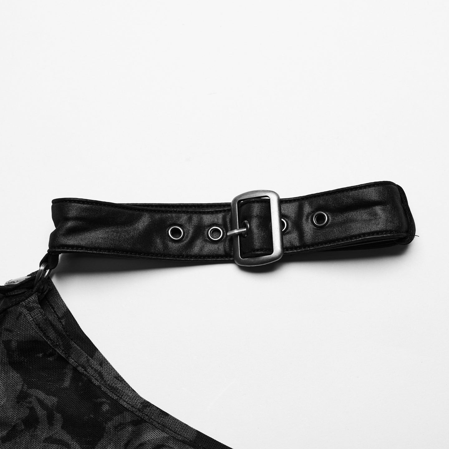 Punk Rave Action Top Black Roses