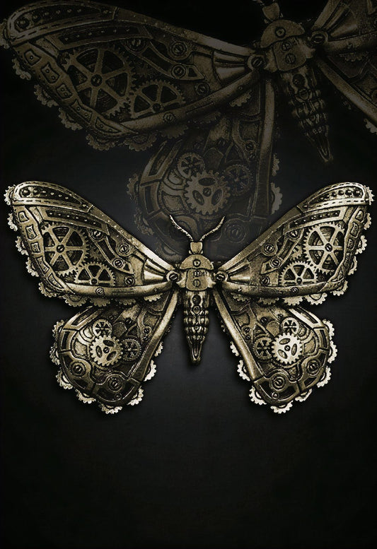 Mechanical Moth Hair Clip