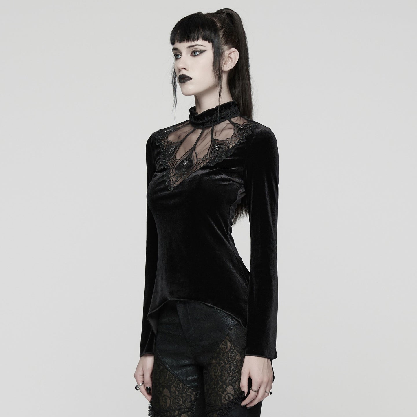 Losing Sense Top Zwart
