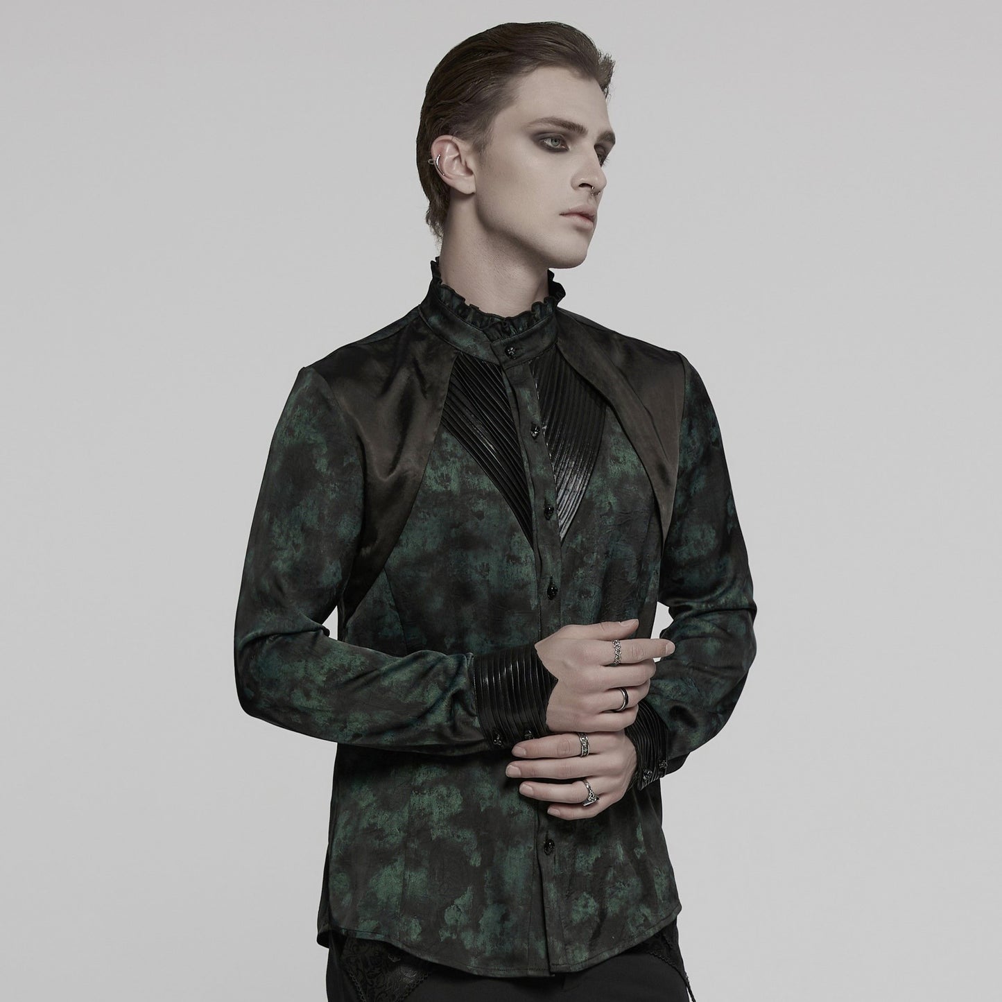 Punk Rave On My Way Shirt Zwart - Groen