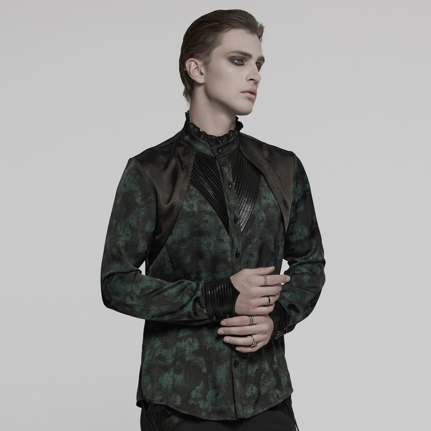 Punk Rave On My Way Shirt Zwart - Groen