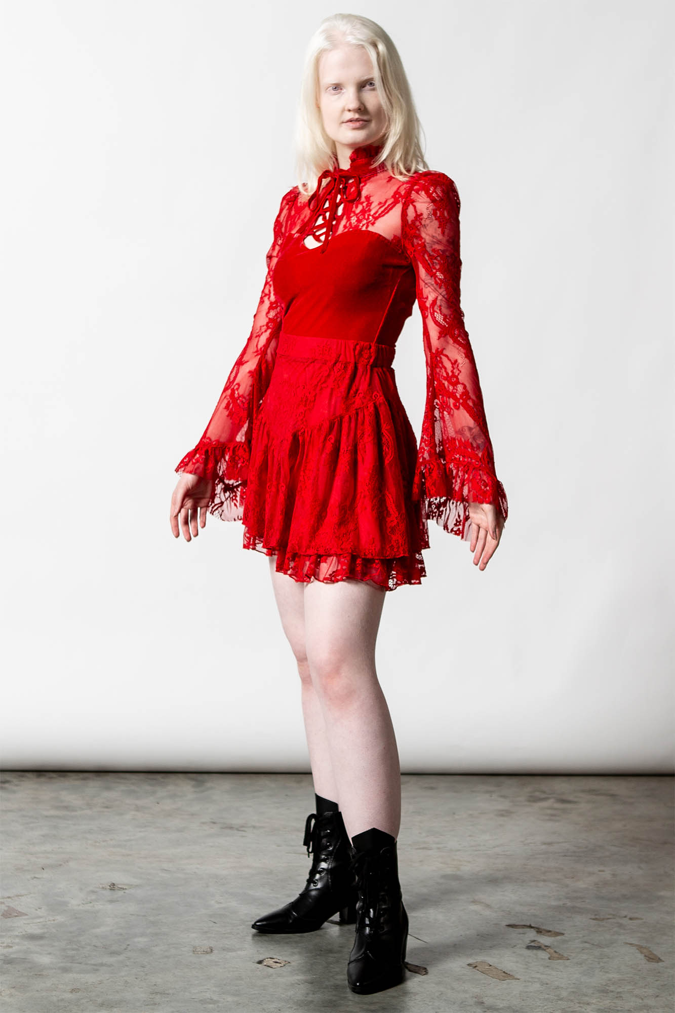 Killstar Poison Fang Top Scarlet