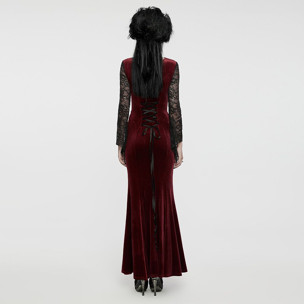 Drifting Away Maxi Jurk Rood - Zwart