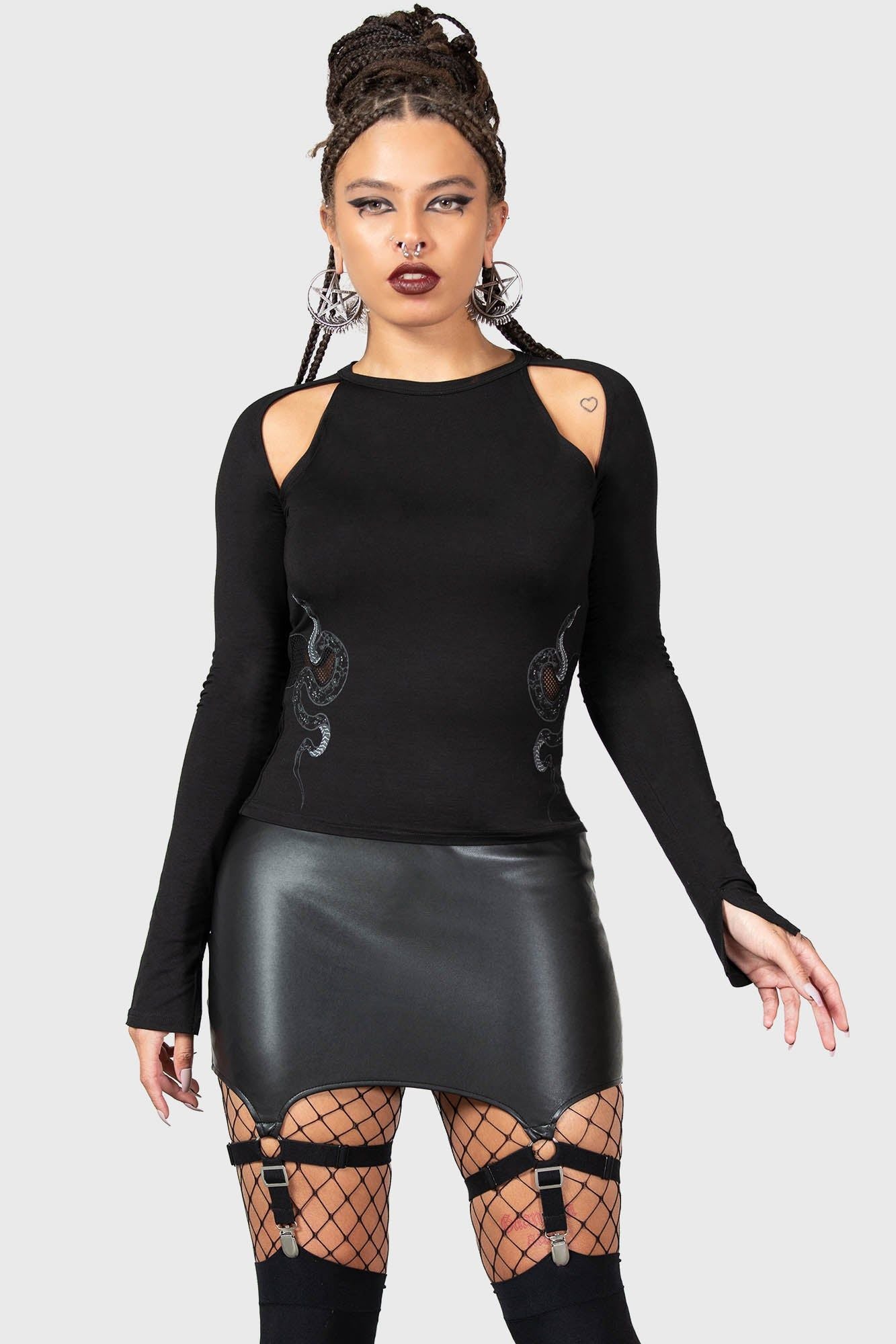 Killstar Cassandra PU Mini Skirt