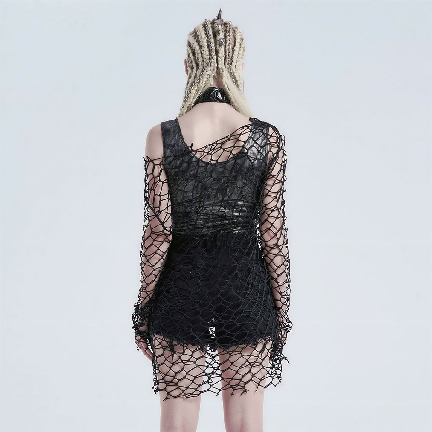Behind the Net Top Zwart