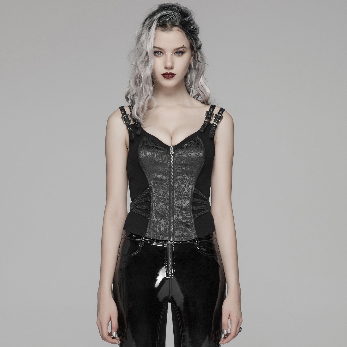 Take It All Corset Top Black/Green