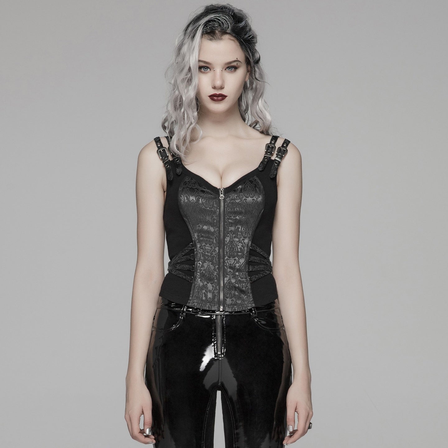 Take It All Corset Top Black/Green