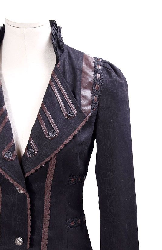 Guilty Concience Jas - Blouse Zwart - Bruin