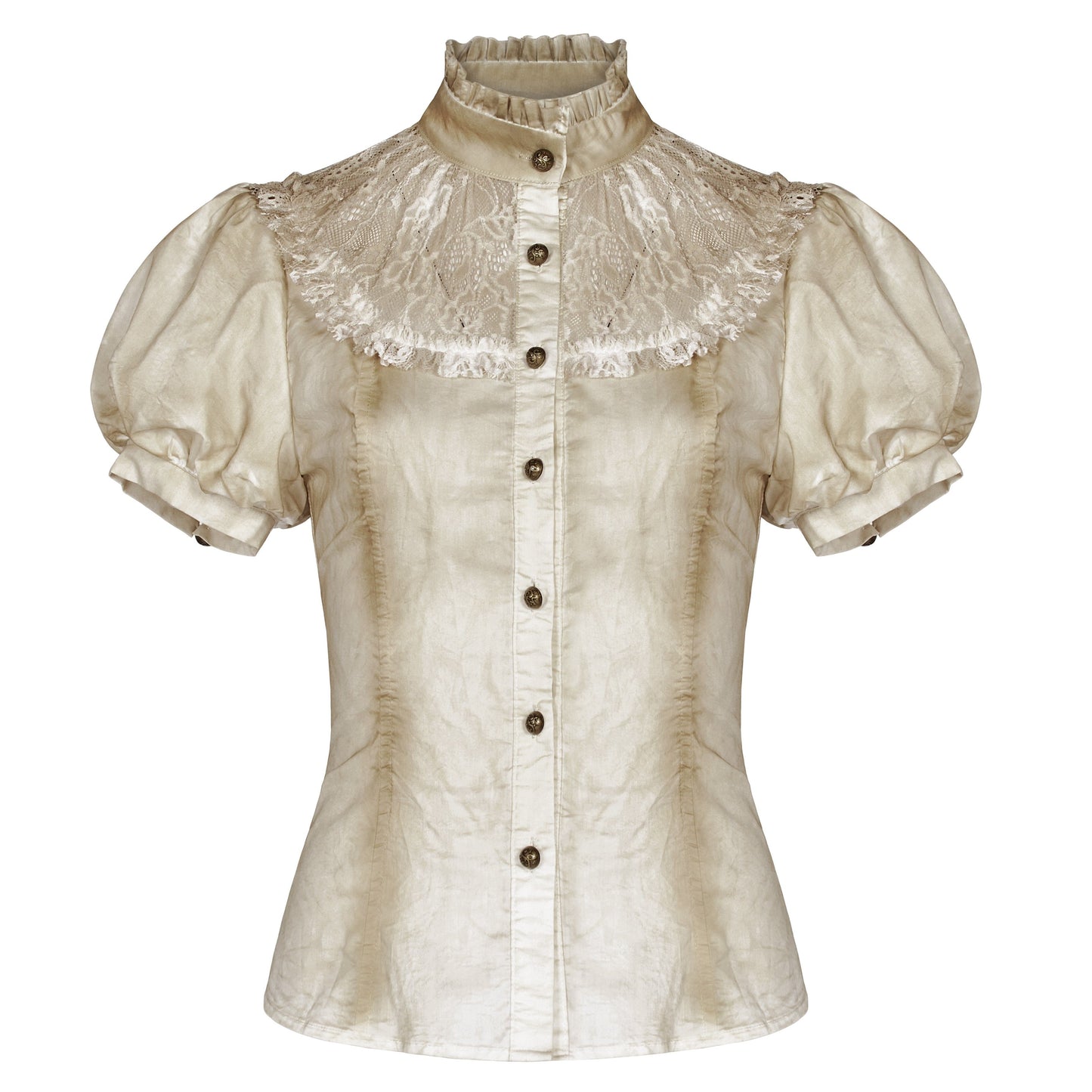 Punk Rave Passing Time Blouse Sand