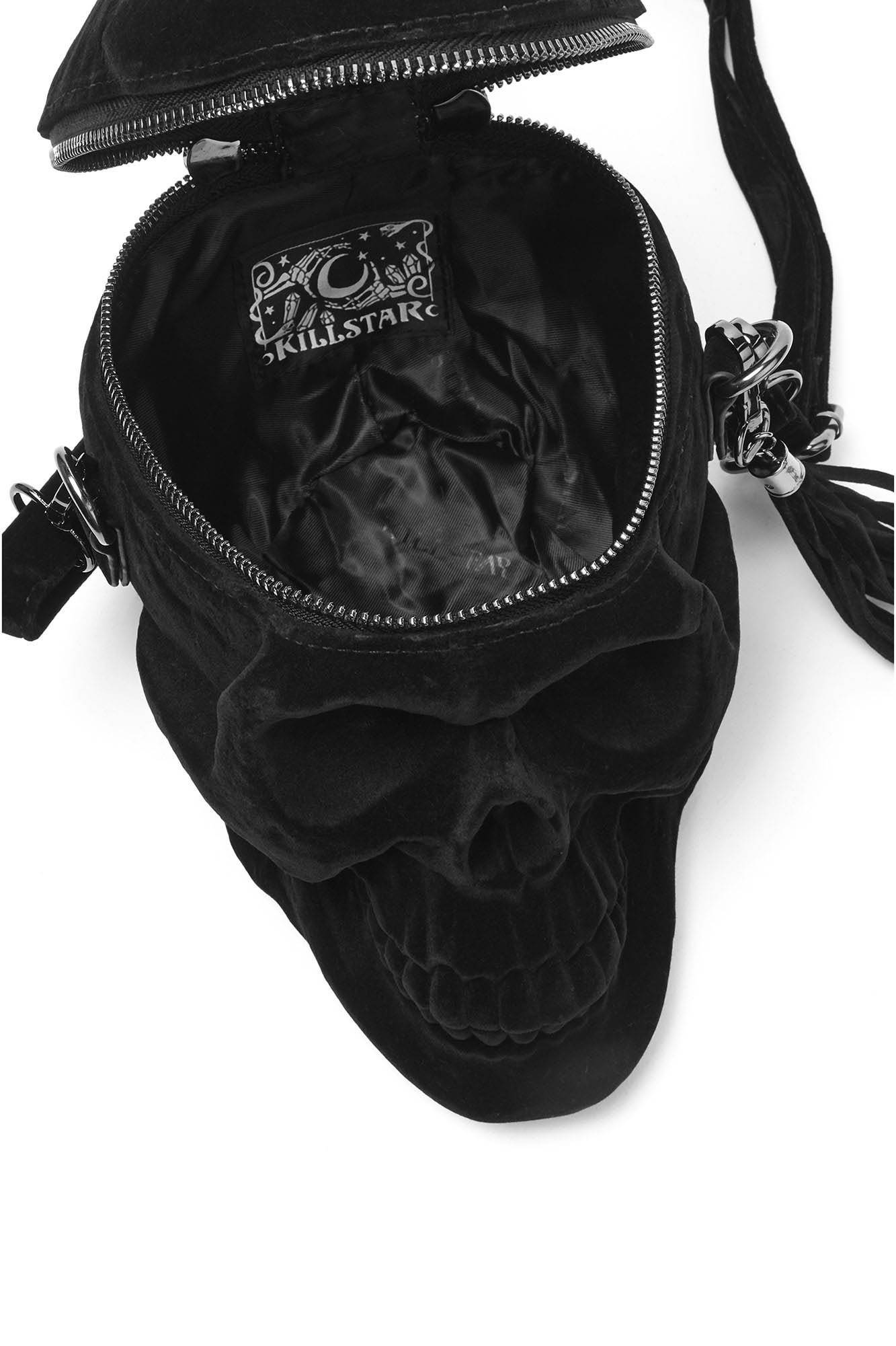Grave Digger Skull Handtas Velvet Coated