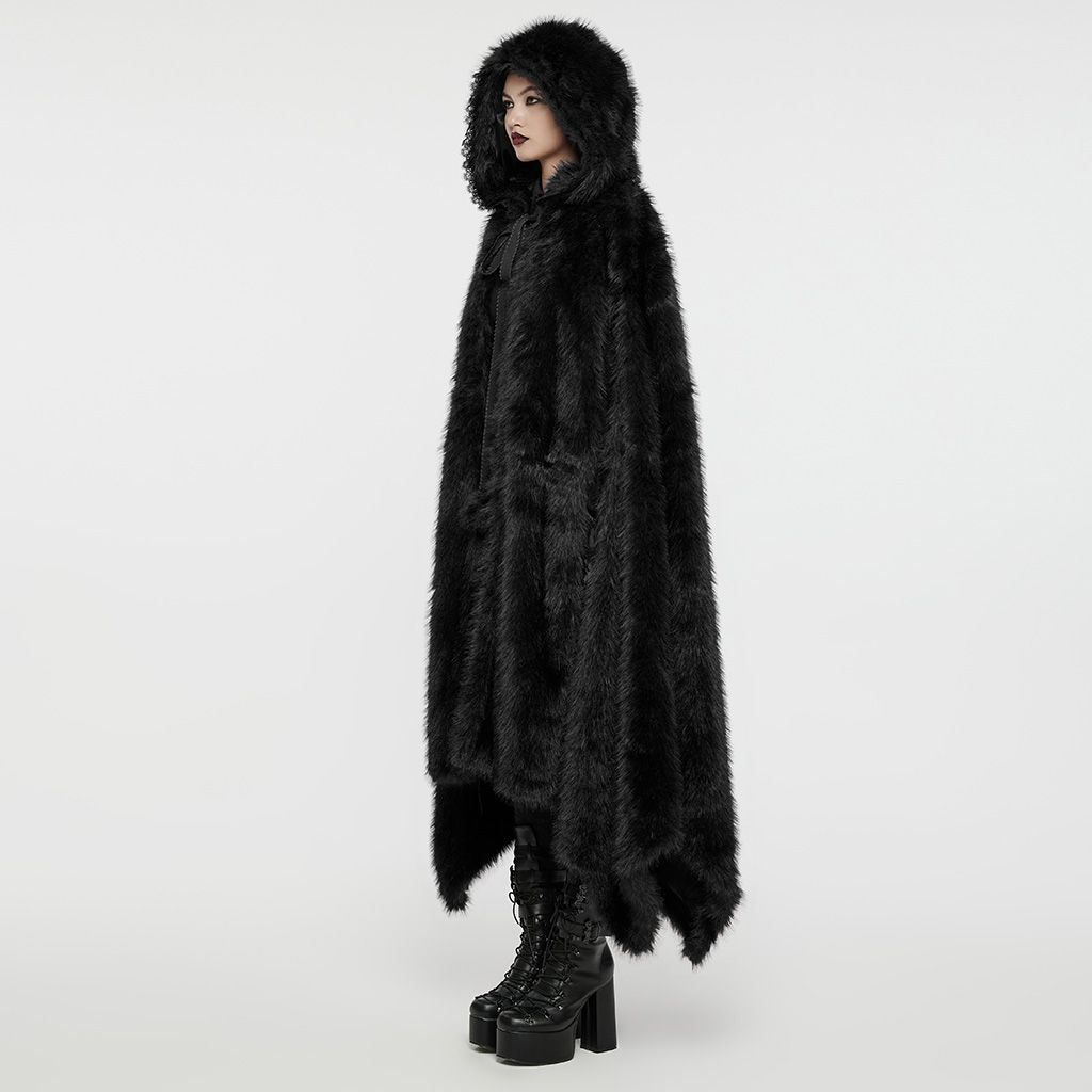 Outsider Cape - Mantel Zwart