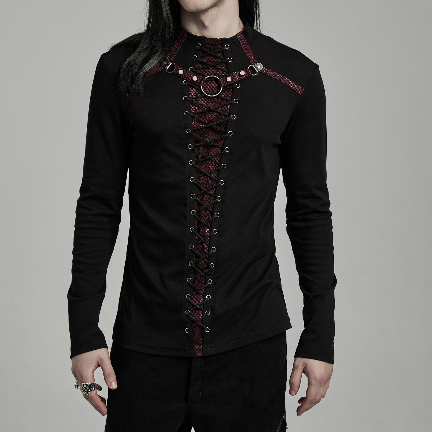 Cry Long Sleeve Top Zwart - Rood