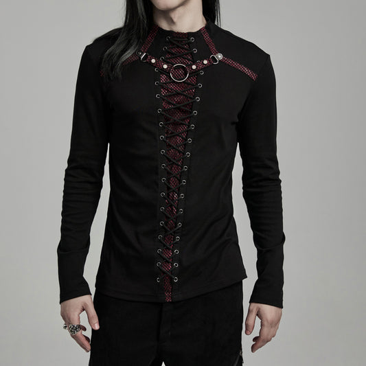 Cry Long Sleeve Top Zwart - Rood