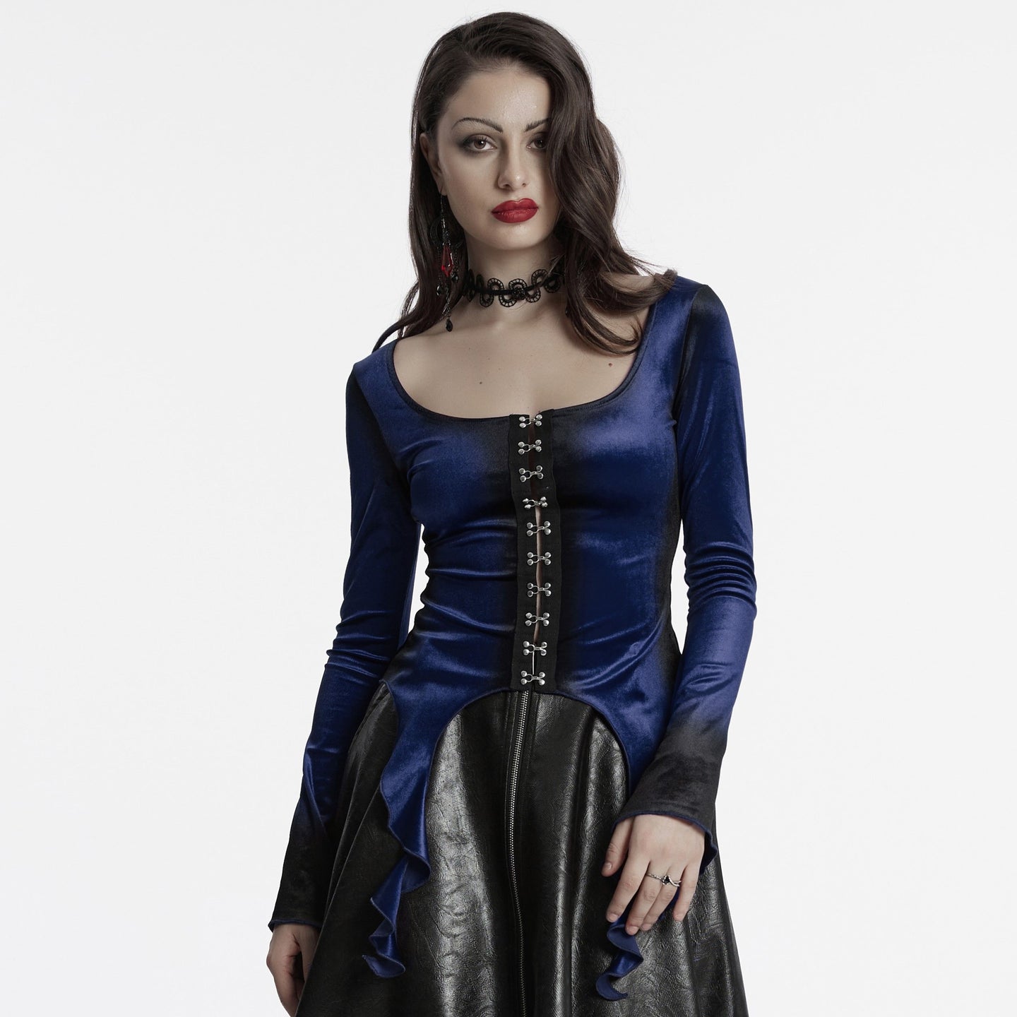 Expect Top Blauw - Zwart