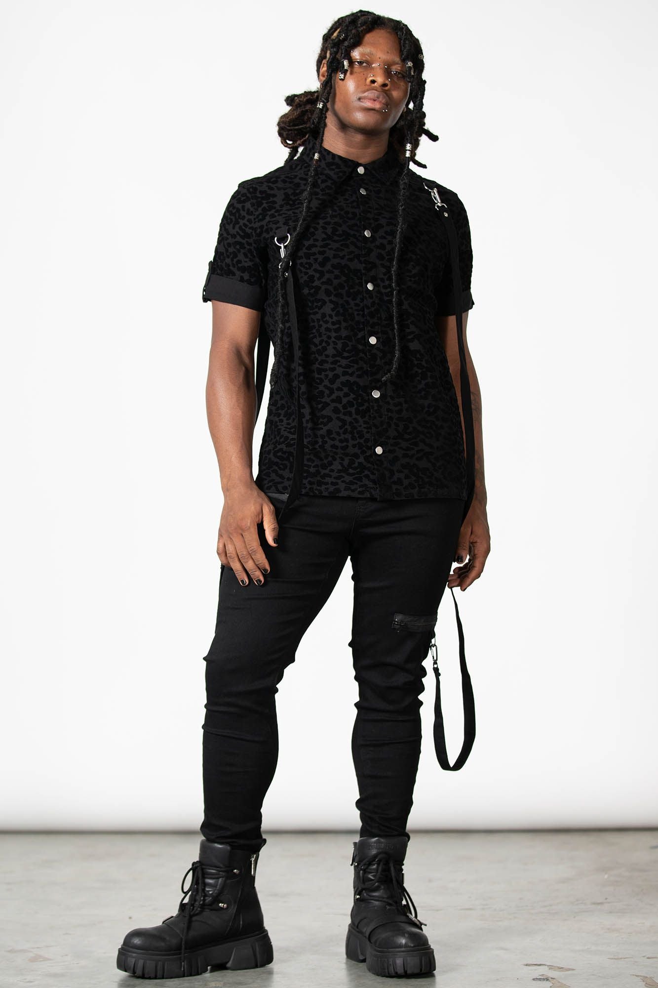 Killstar Mad Paw Leopard Print Shirt