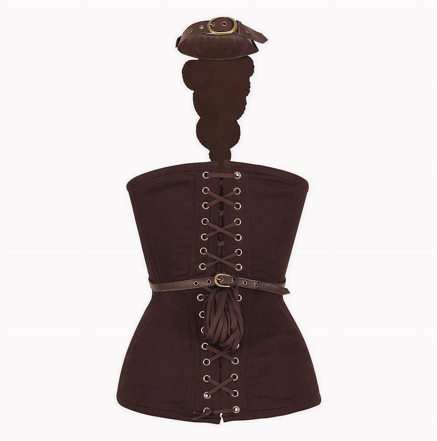 Corset Gear Cogs Brown