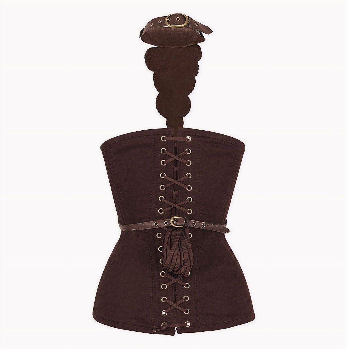 Corset Gear Cogs Brown