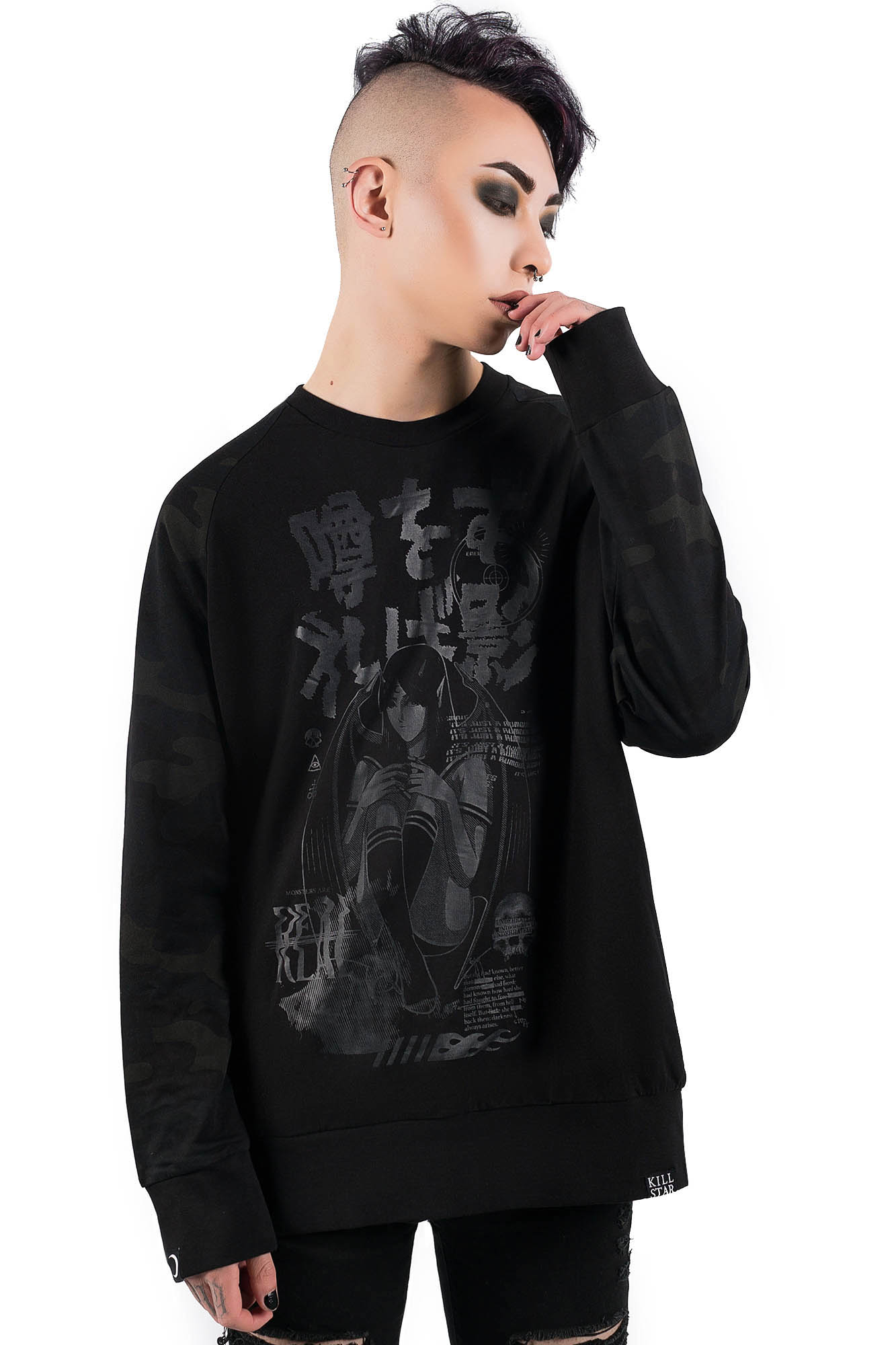 Killstar Rumour Camo Sweatshirt