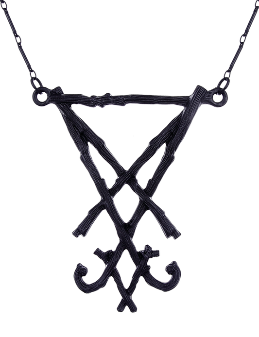Lucifer Sigil Black Hanger - Halsketting