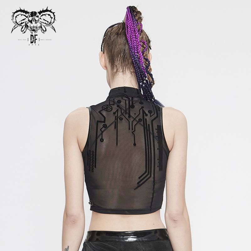 Devil Fashion Circuit Top