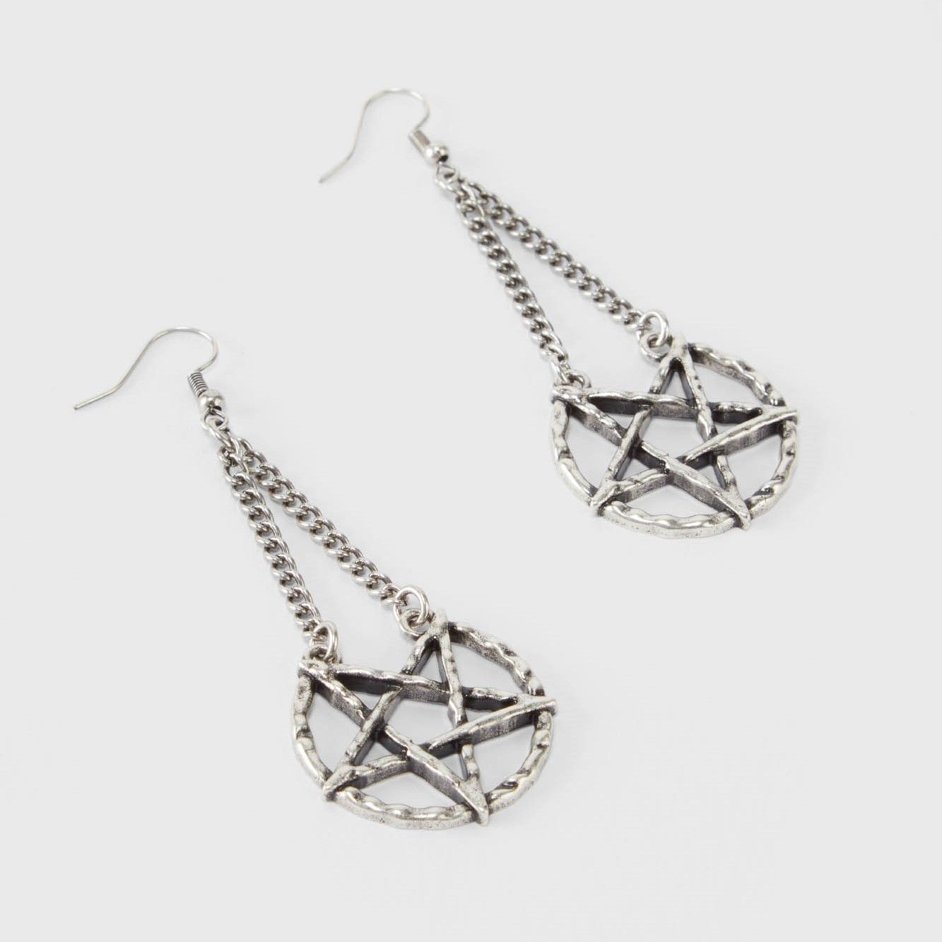 Killstar Broken Seal Pentagram Earrings