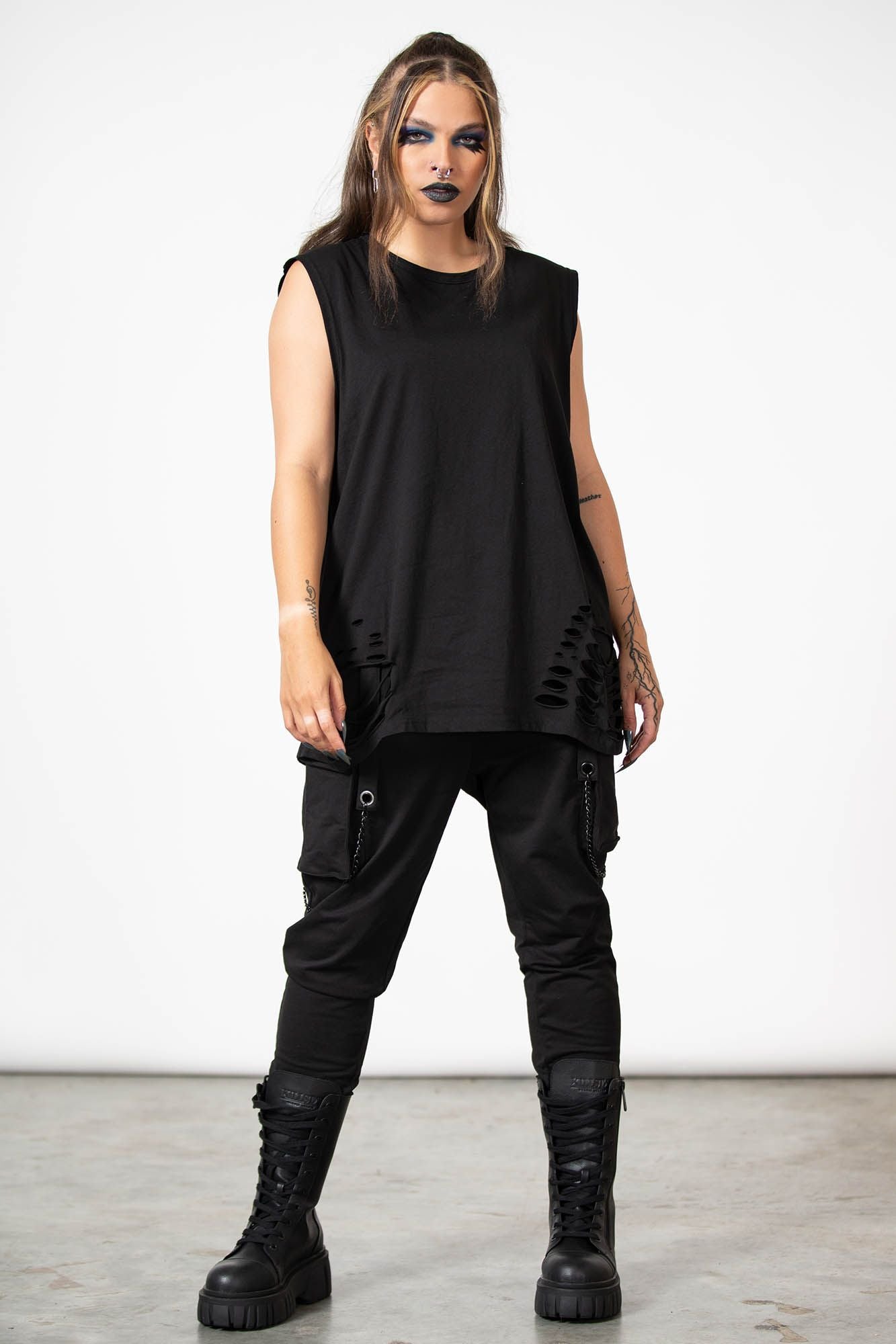 Killstar Total Trance Distressed Vest