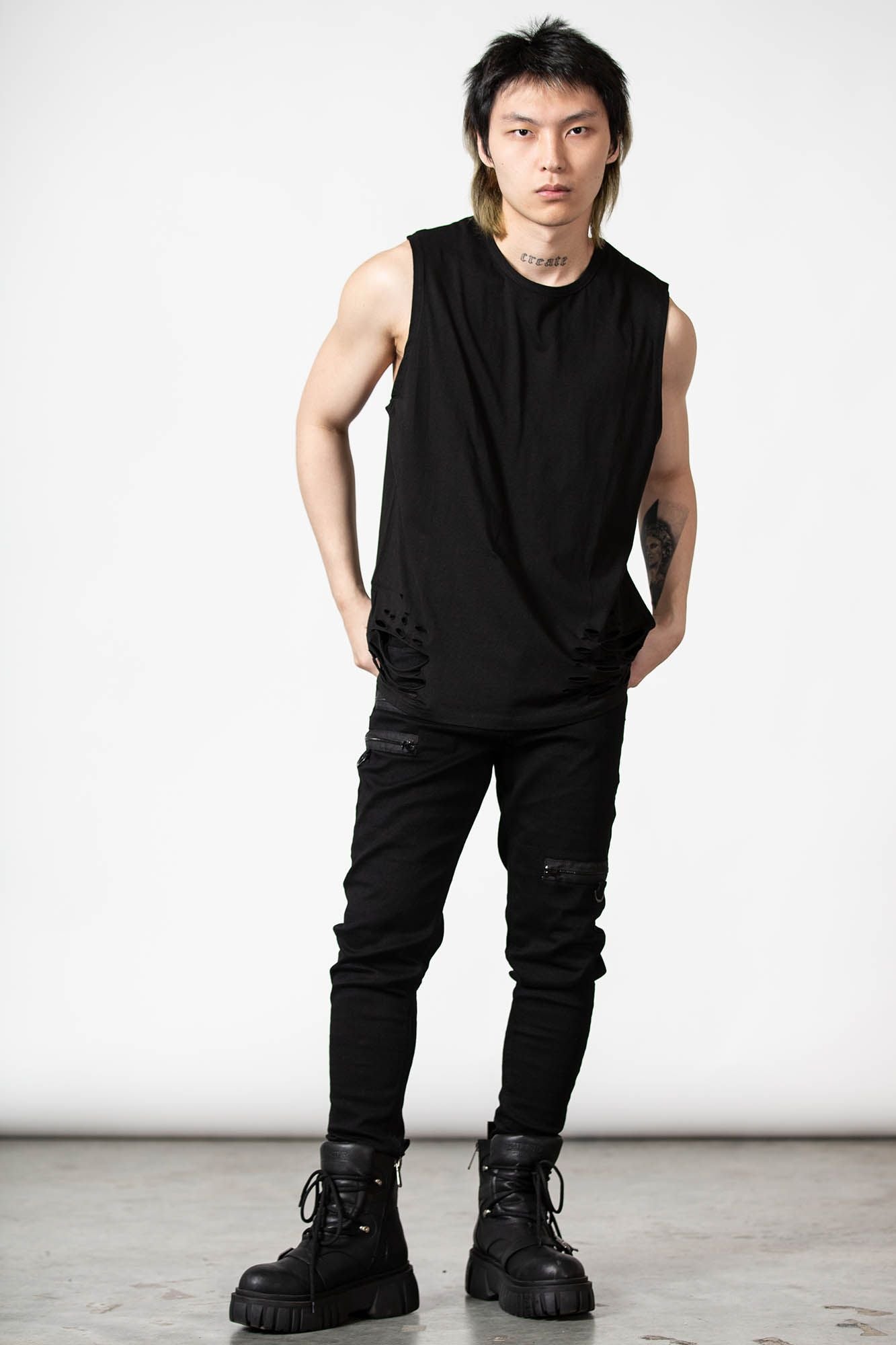 Killstar Total Trance Distressed Vest