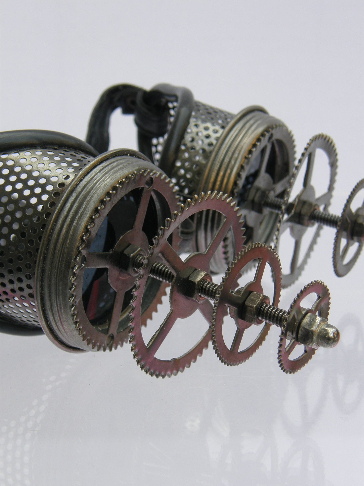 Mesh Goggles Gunmetal Telescopic Cogs