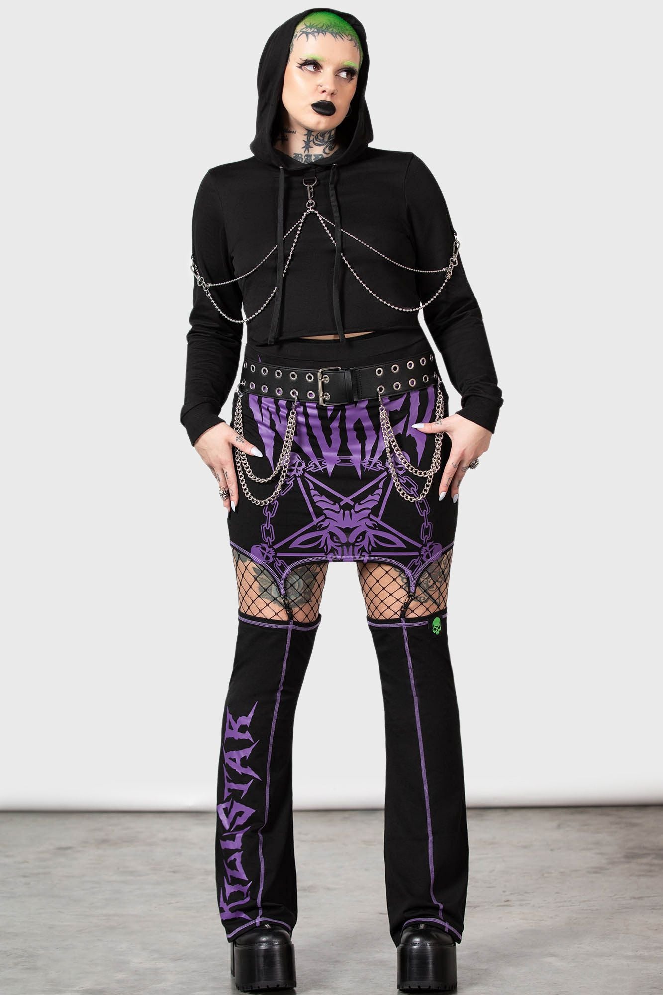 Killstar Wicked Crew Crop Hoodie