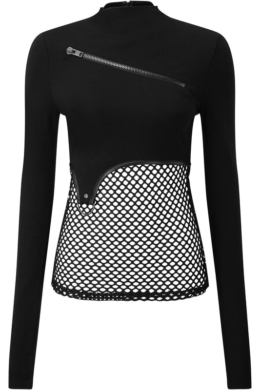 Killstar Sindi Fishnet Top