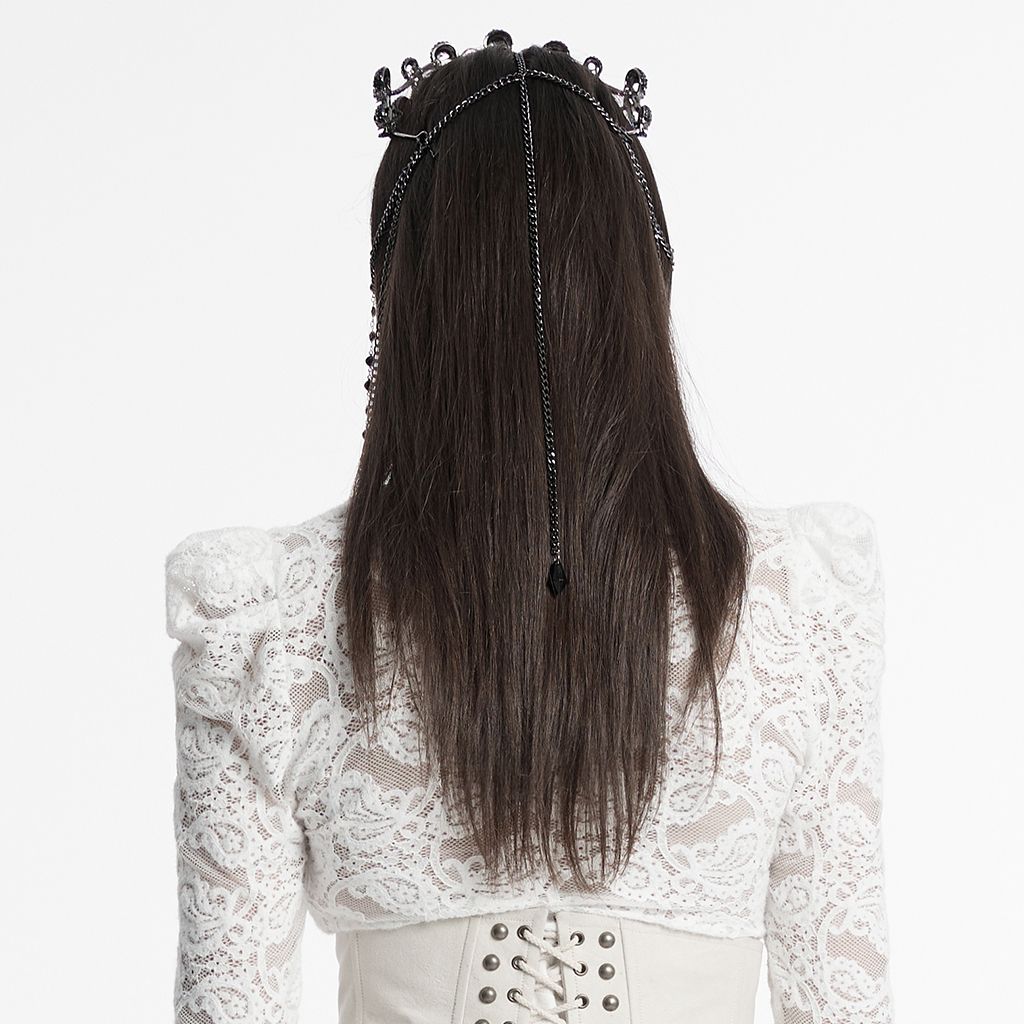 Skulls Tiara Kroon Zwart