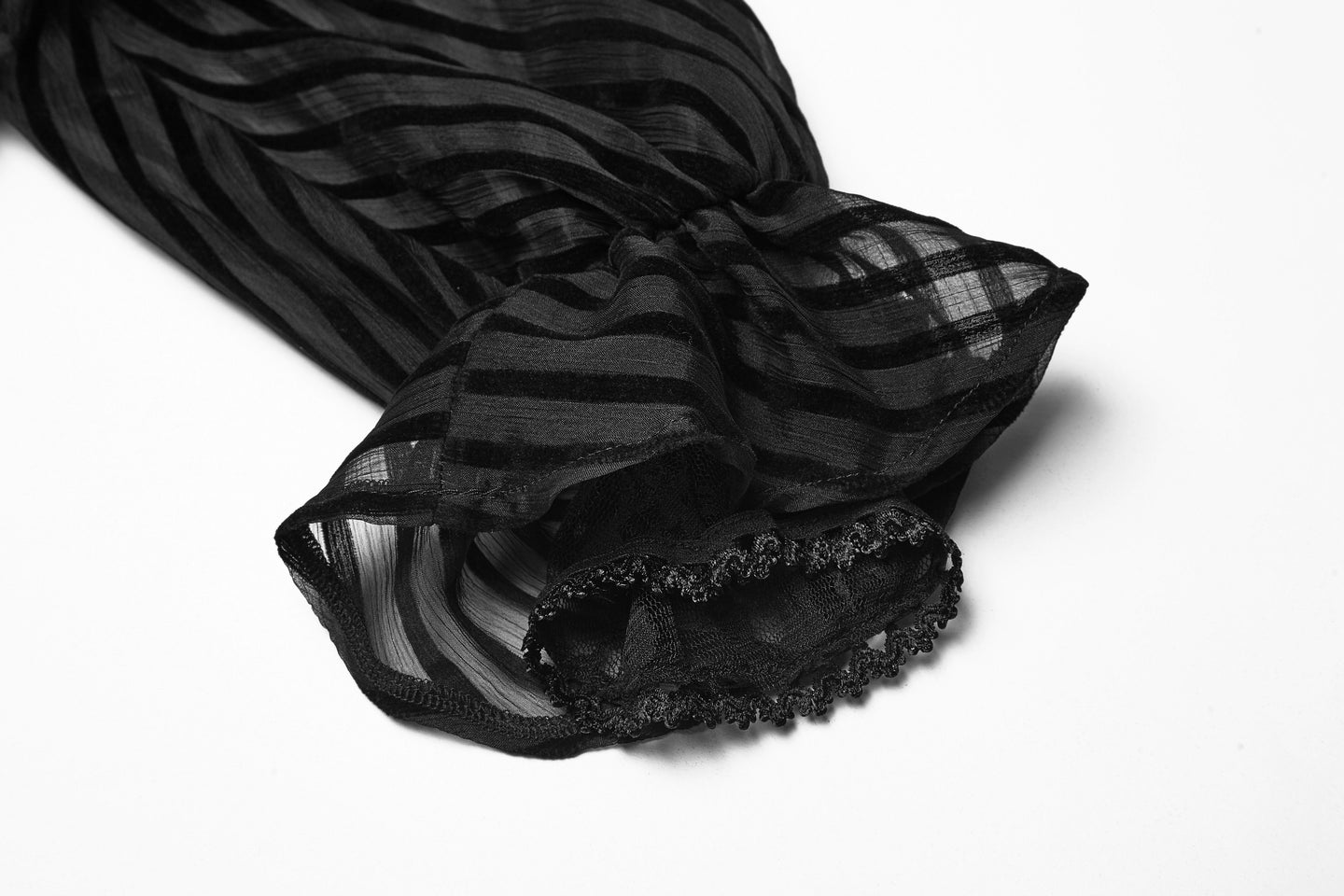 Punk Rave Time Stands Still Blouse Zwart