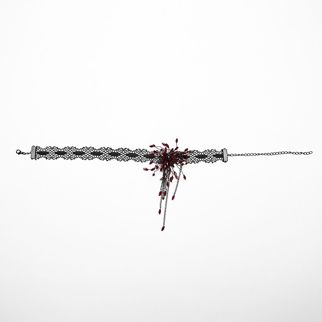 Accusations Halsband Zwart -Rood