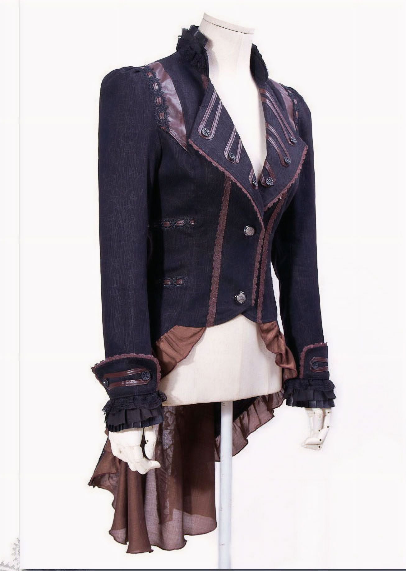 Guilty Concience Jas - Blouse Zwart - Bruin
