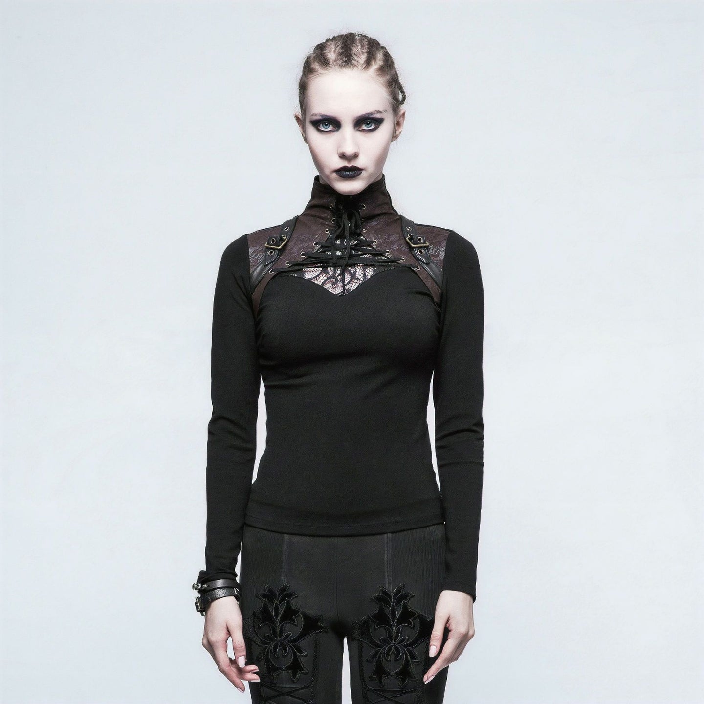 Noticed Top Zwart/Bruin