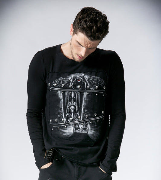 Skeleton Print Shirt