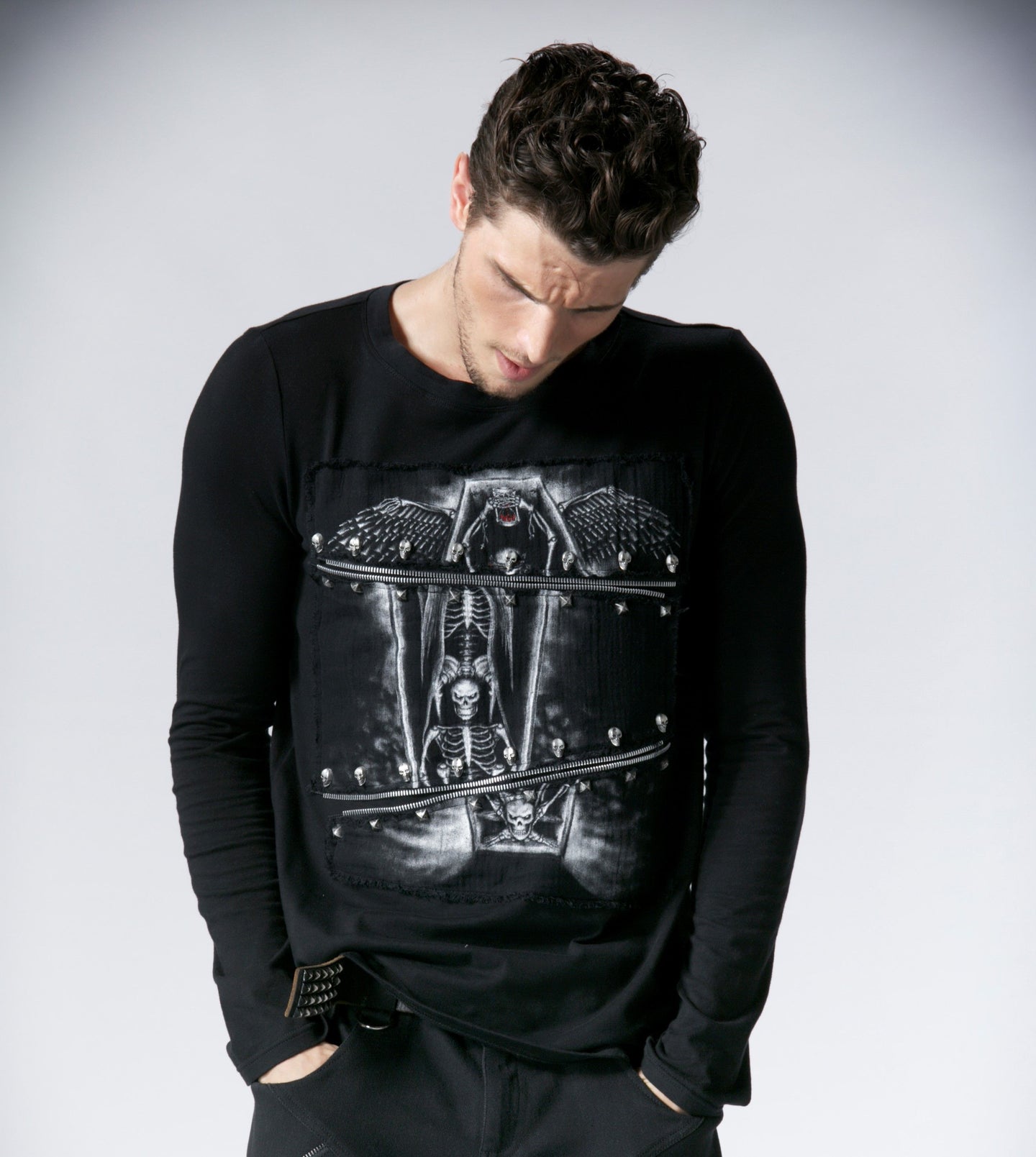 Skeleton Print Shirt