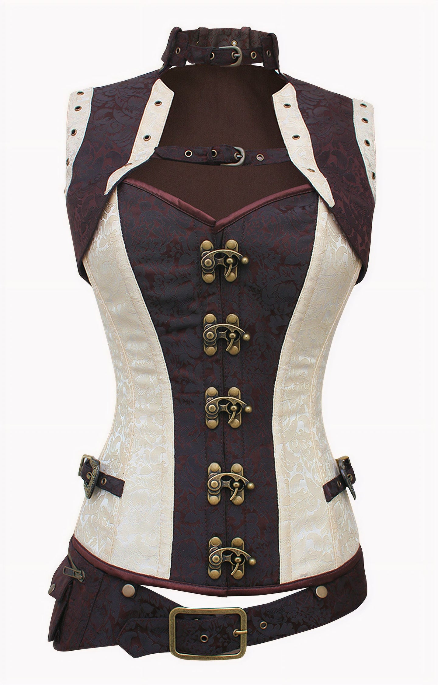 Mechanisms Korset - Riem - Bolero Cream/Bruin