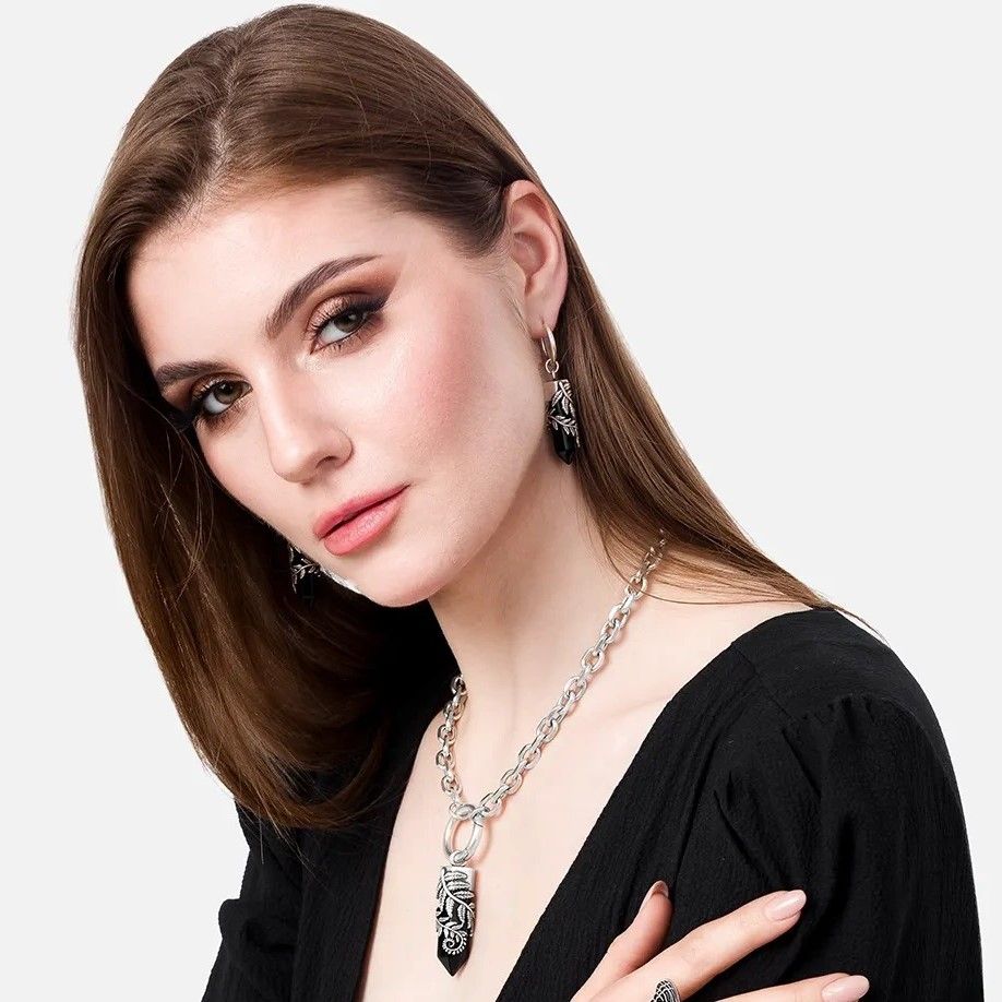 Crystal Fern O-ring Halsketting II