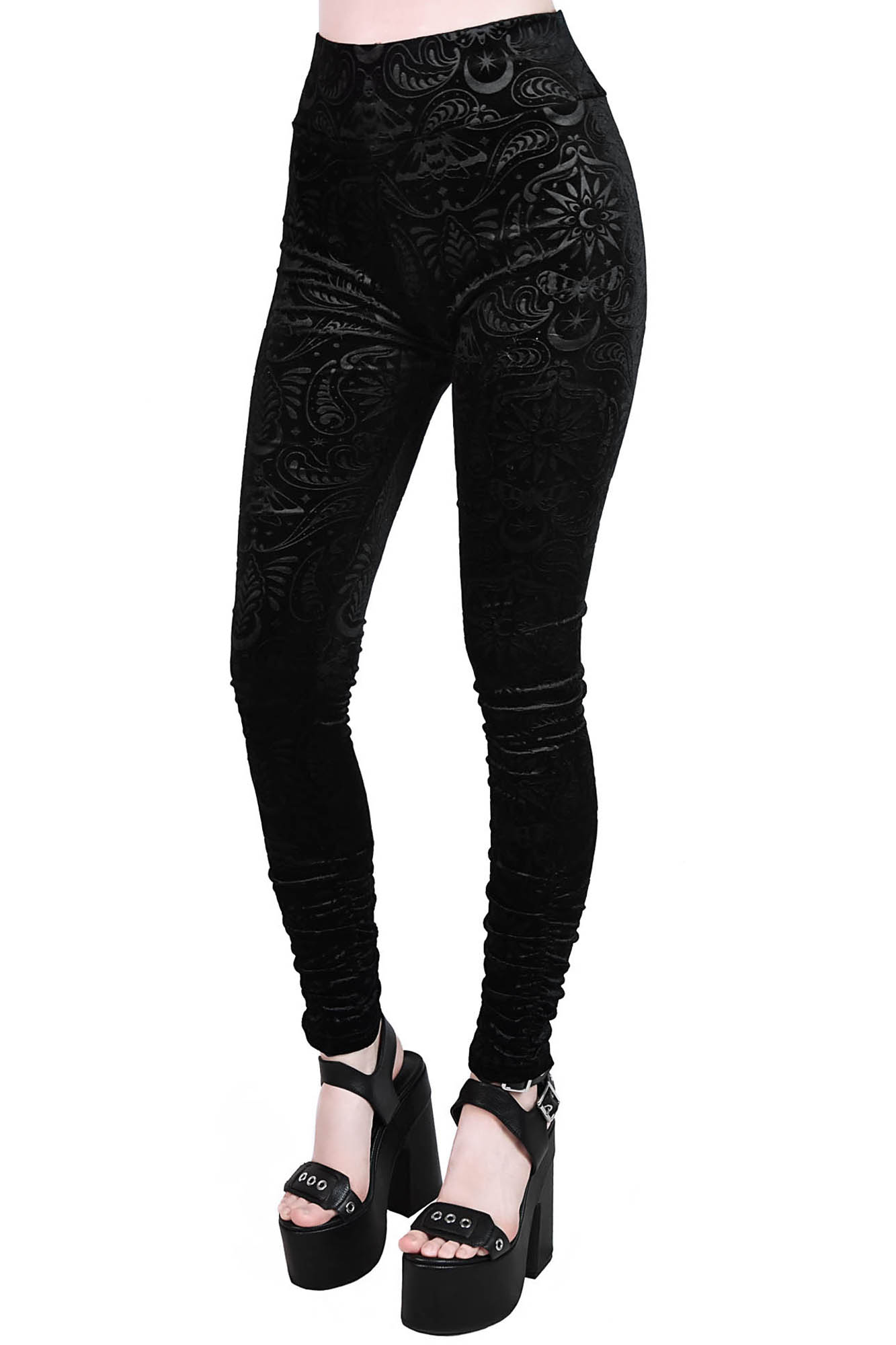 Killstar Dimension Velvet Leggings