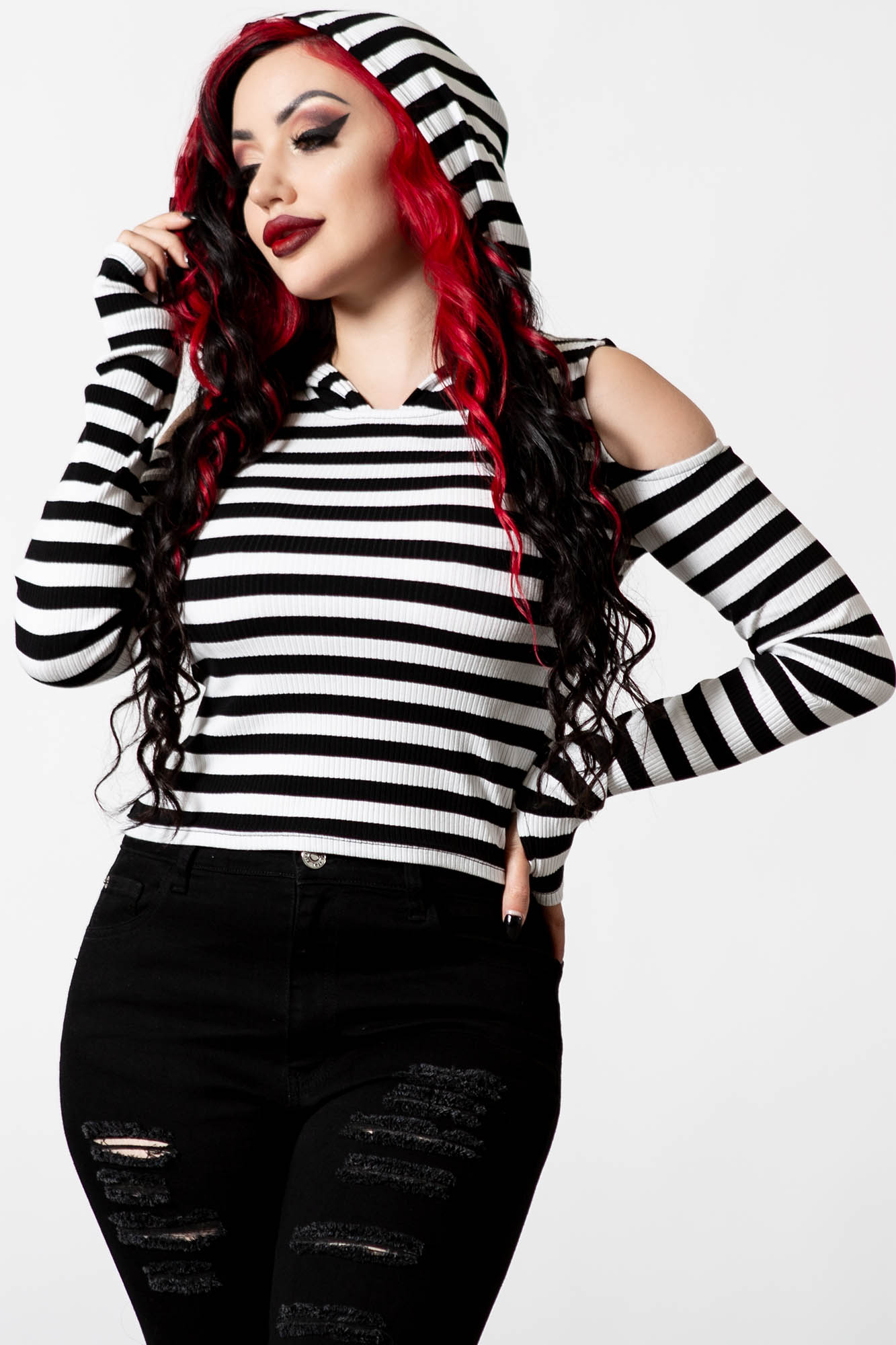 Killstar Cause of Death Top Zwart - Wit