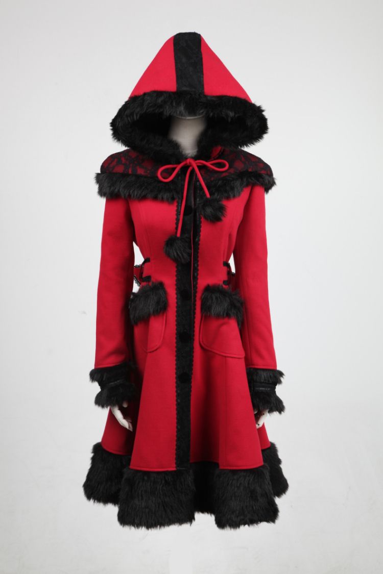 Pyon Pyon Dolly Jas Rood - Zwart