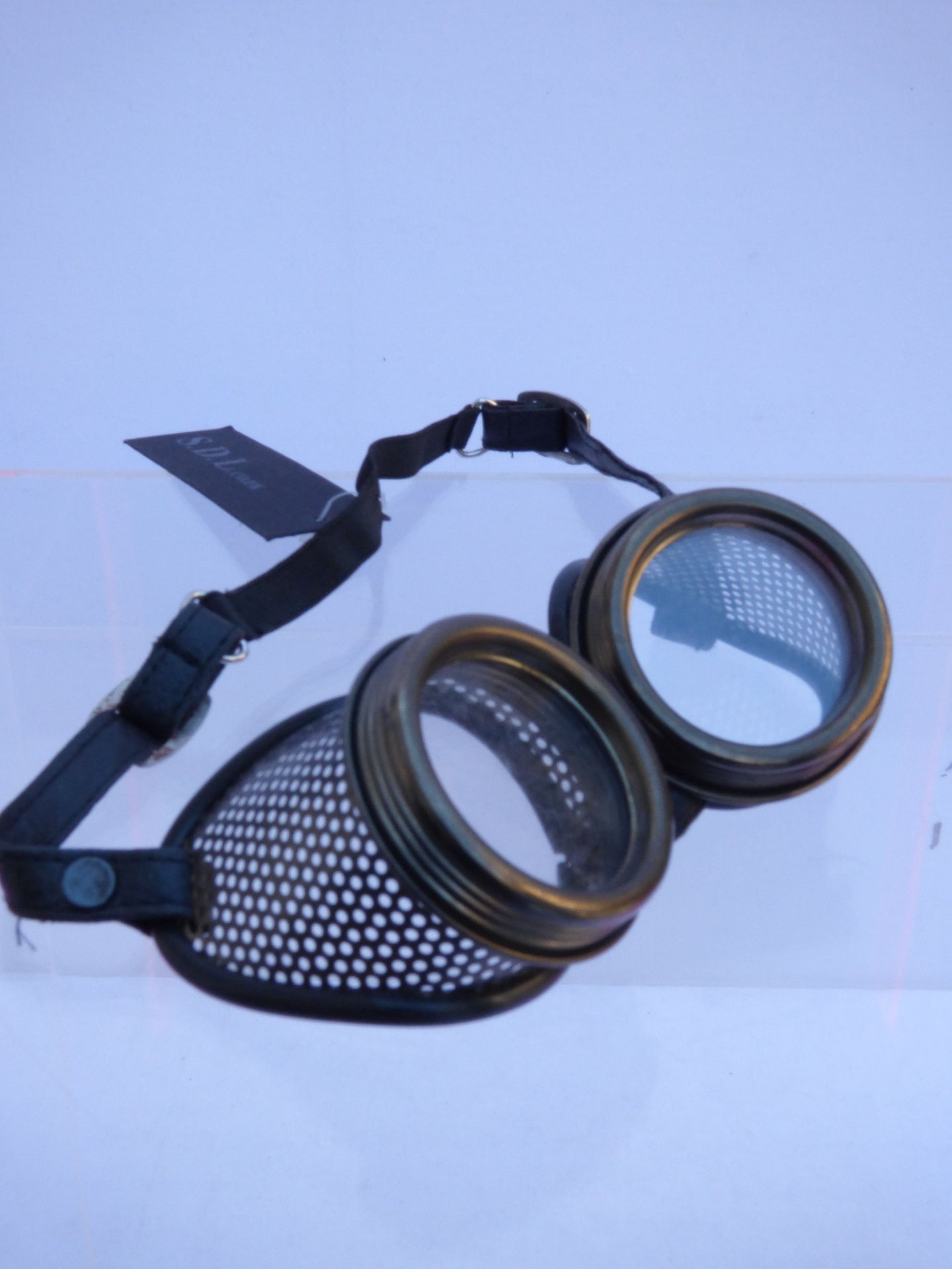 Mesh Goggles gunmetal - Clear Lenses