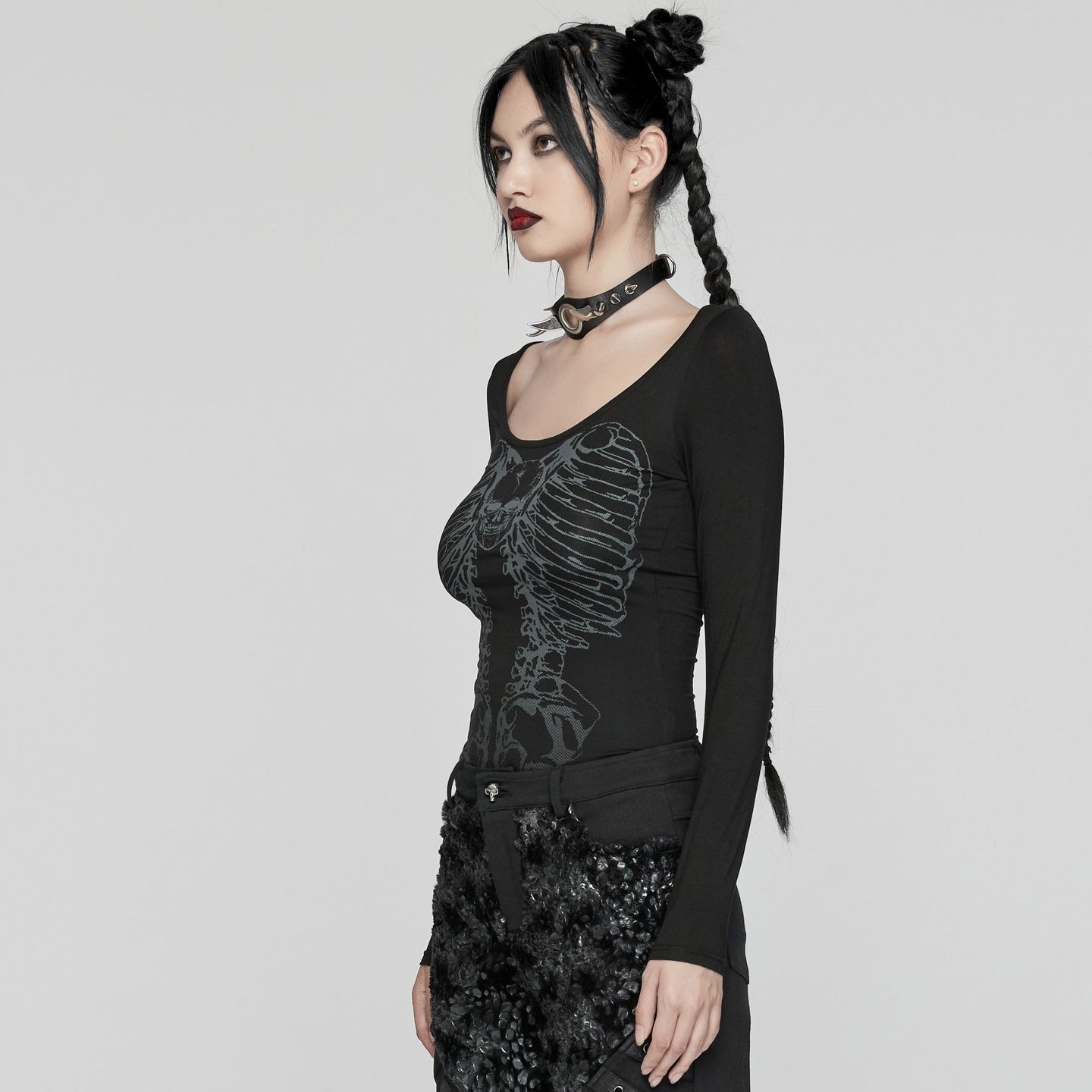 Skull  Long Sleeve Top