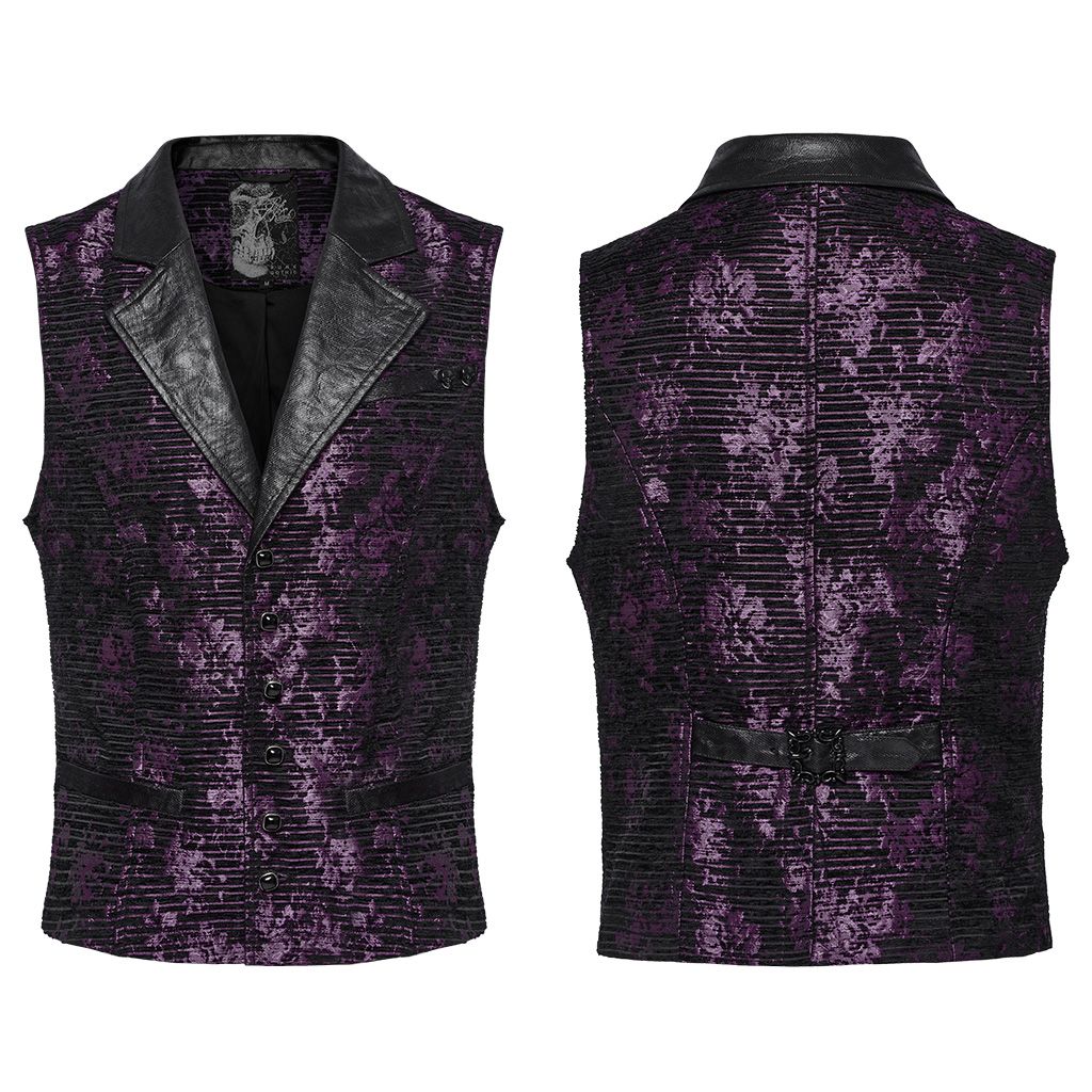 Free Me Gilet Paars - Zwart