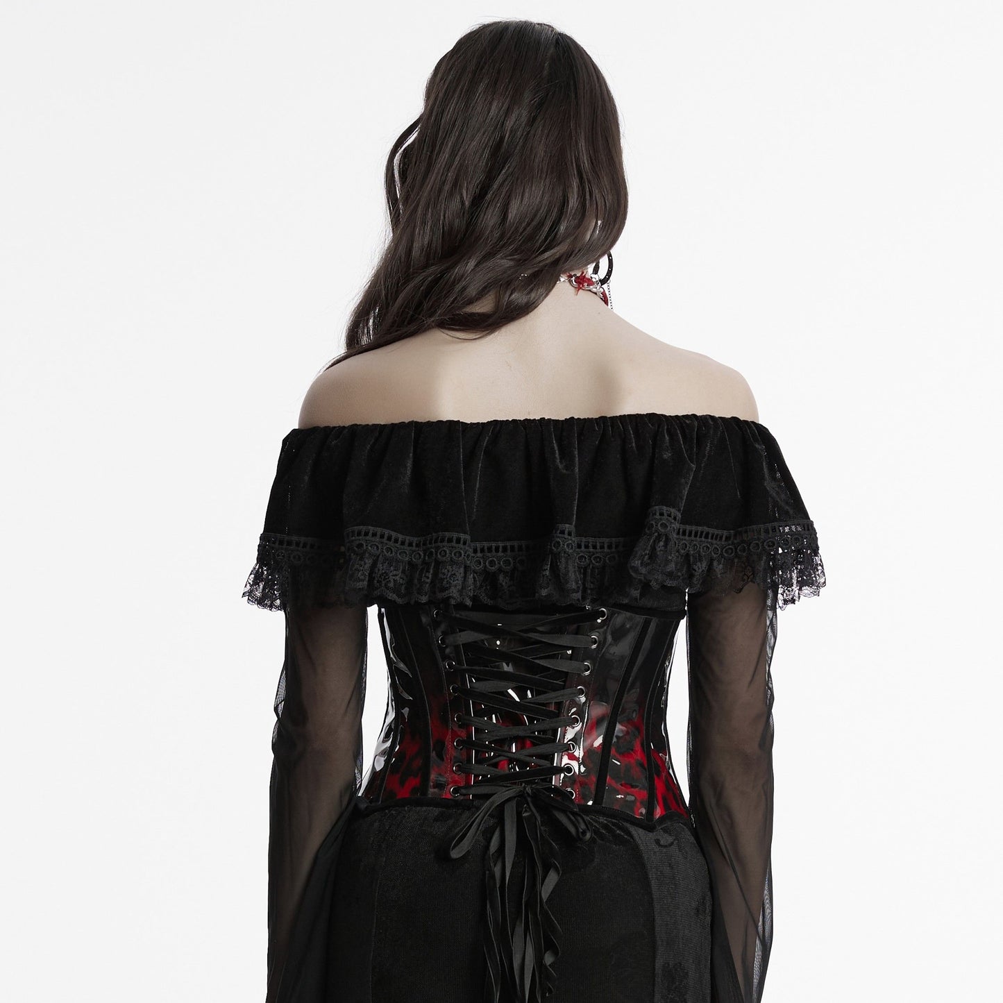 Deal Korset Zwart - Rood Luipaard